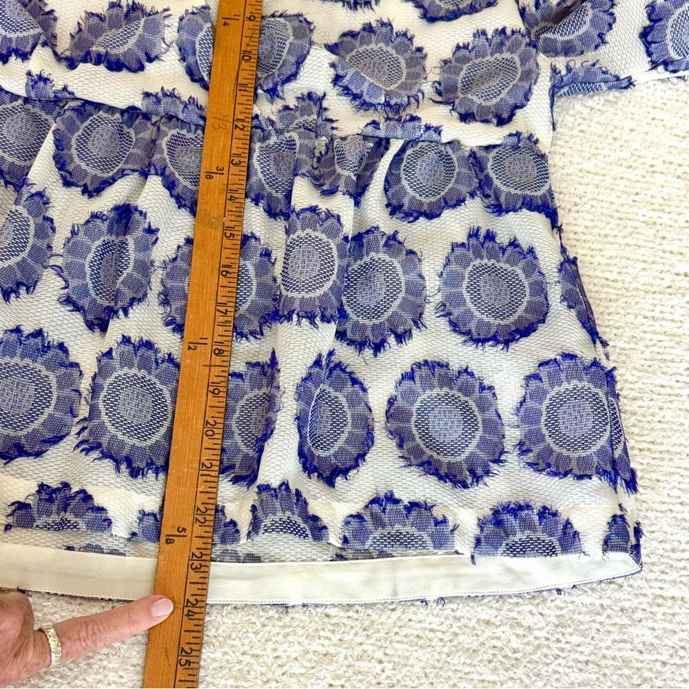 Anthro Maeve Gioia Textured Lace Top M - Picture 13 of 13